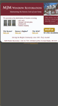 Mobile Screenshot of mjmwindowrestoration.com